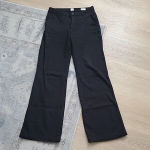 Gap Wide Leg Black Pants Cotton Modal Spandex Sz0